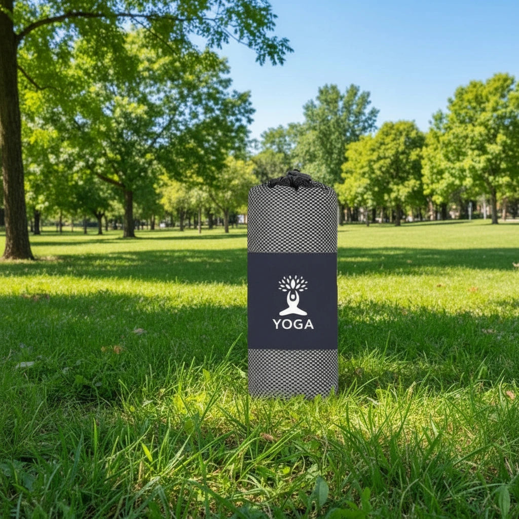 Tapis de yoga antidérapant en microfibre