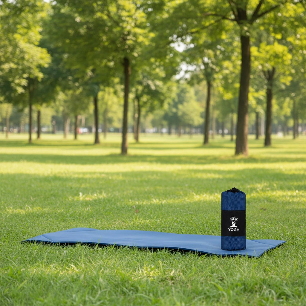 Tapis de yoga antidérapant en microfibre