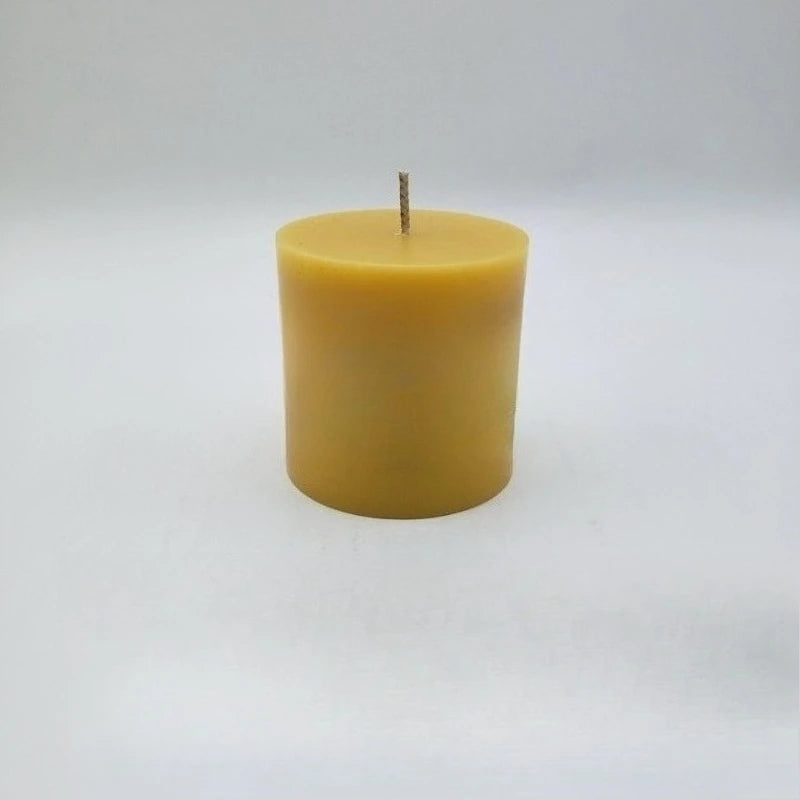 Chandelle en cire d’abeille naturelle – Artisanale et écologique