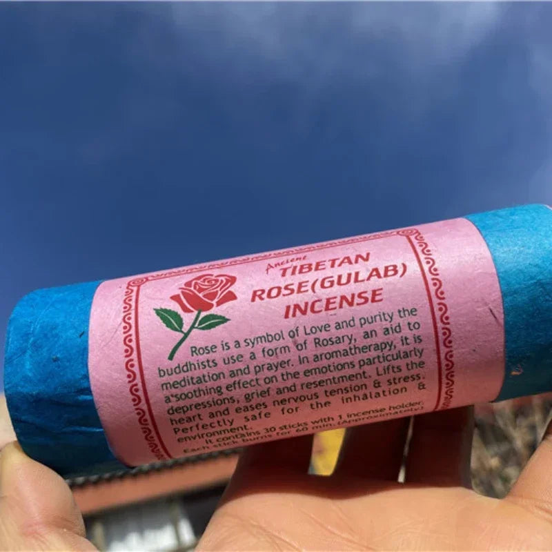 Encens naturel pour méditation et purification rose - Les Rituels d'Isabelle