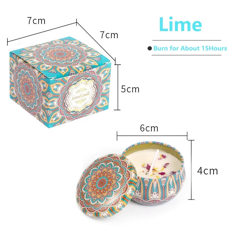 Bougies Parfumées Vintage en Cire de Soja