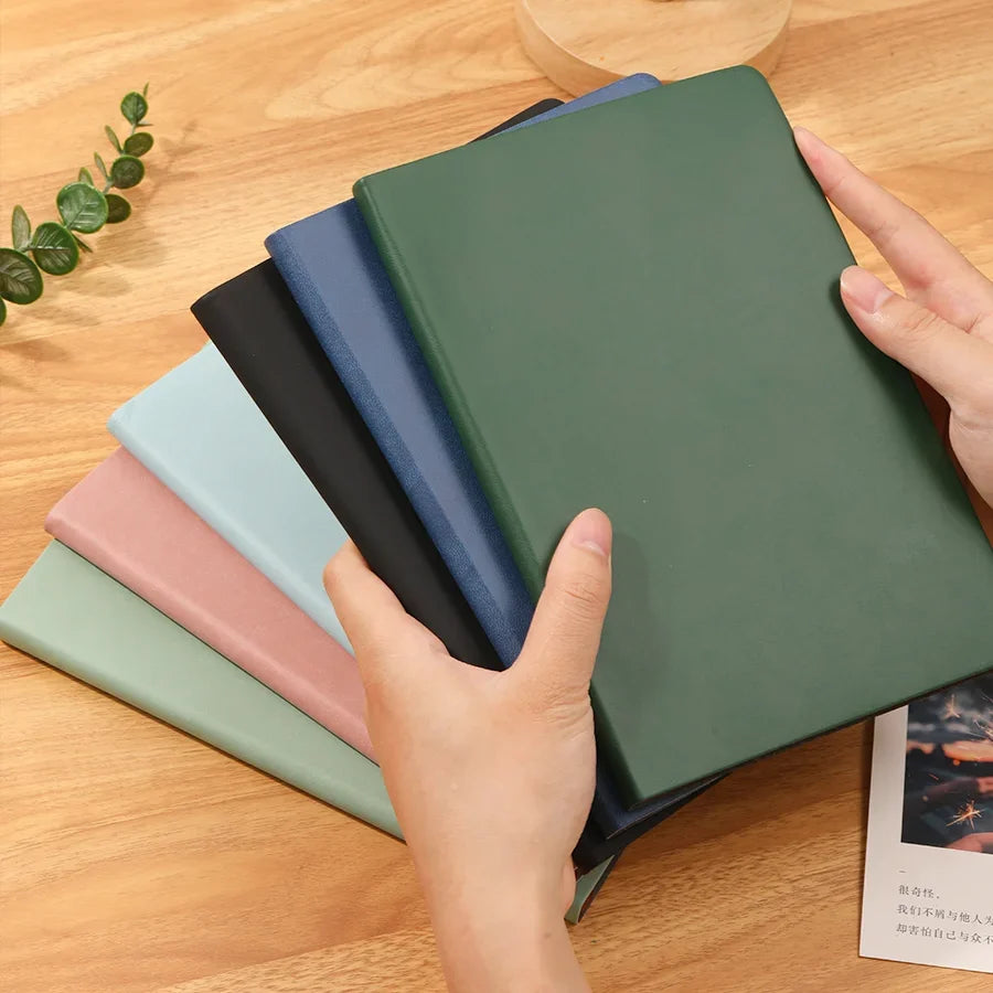 Carnet de rituel bien-être et méditation vert pâle-rose- bleu pâle- noir- bleu foncé- vert foncé - Les Rituels d'Isabelle